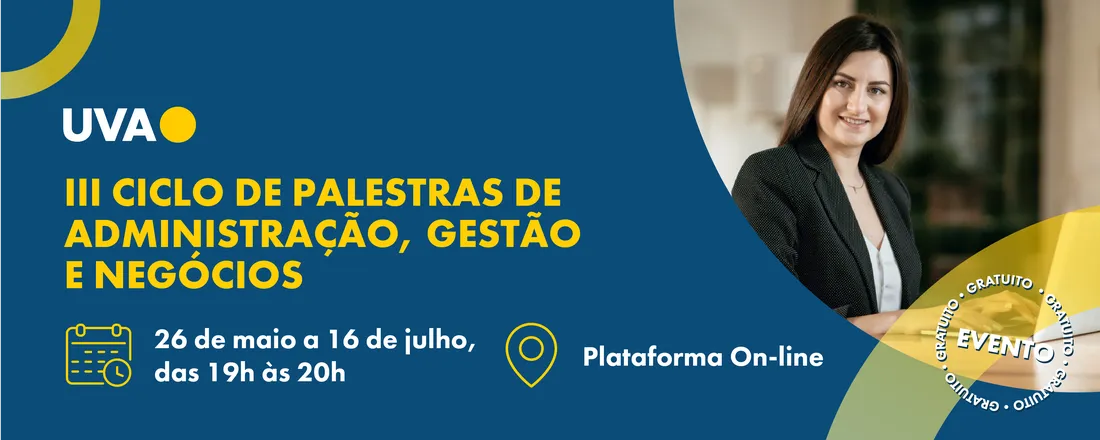 III Ciclo de Palestras 2025 de Administração, Gestão e Negócios EAD UVA - UJ
