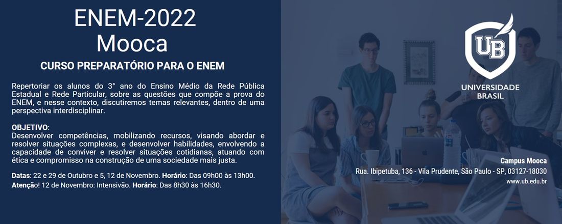 CURSO PREPARATÓRIO PARA O ENEM-2022