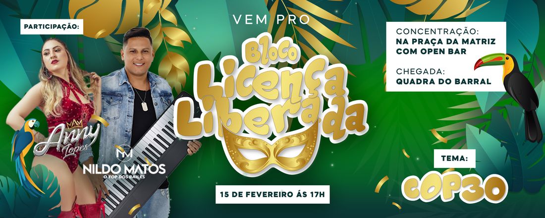 BLOCO LICENÇA LIBERADA