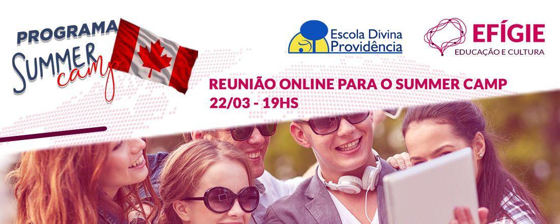 Reunião online para o Summer Camp - Divina Providência