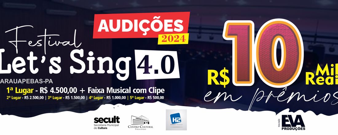 AUDIÇÕES DO FESTIVAL DE MÚSICA LET'S SING