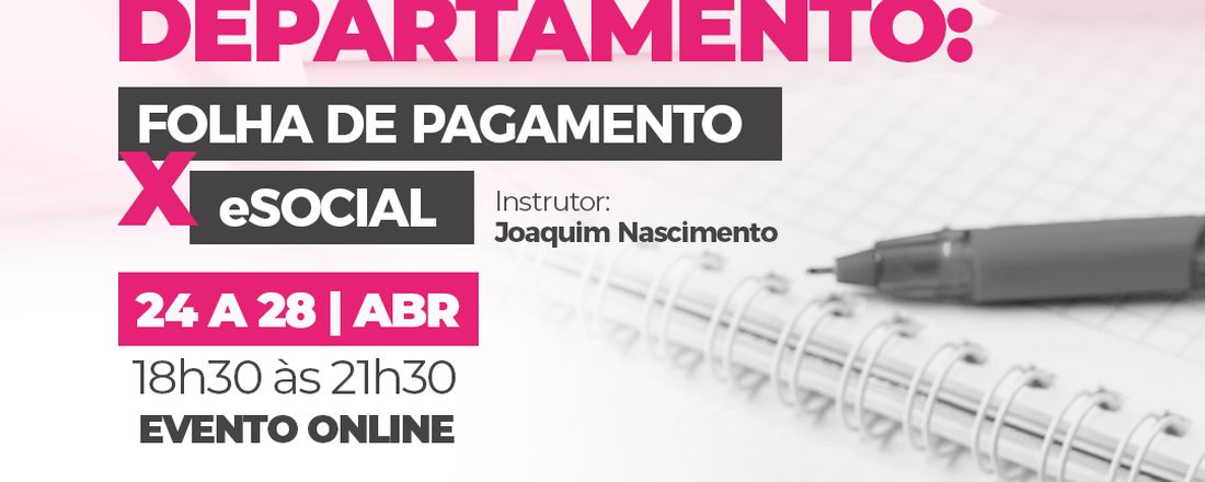 ROTINA DE DEPERTAMENTO FOLHA DE PAGAMENTO X ESOCIAL - ONLINE