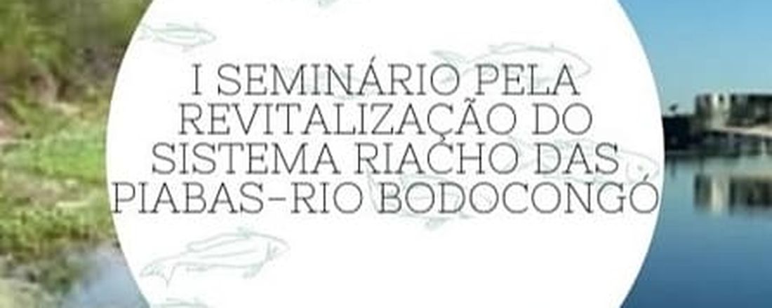 I SEMINÁRIO PELA REVITALIZAÇÃO DO SISTEMA RIACHO DAS PIABAS - RIO BODOCONGÓ