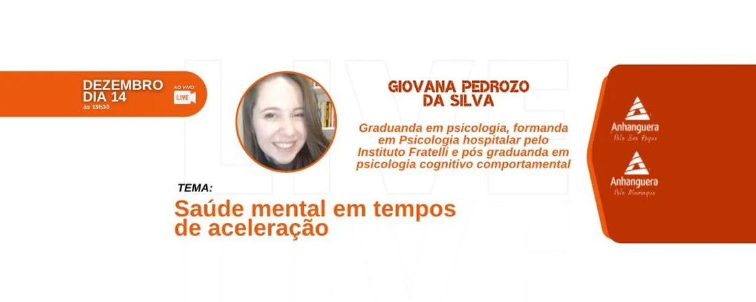 Saúde mental em tempos de aceleração
