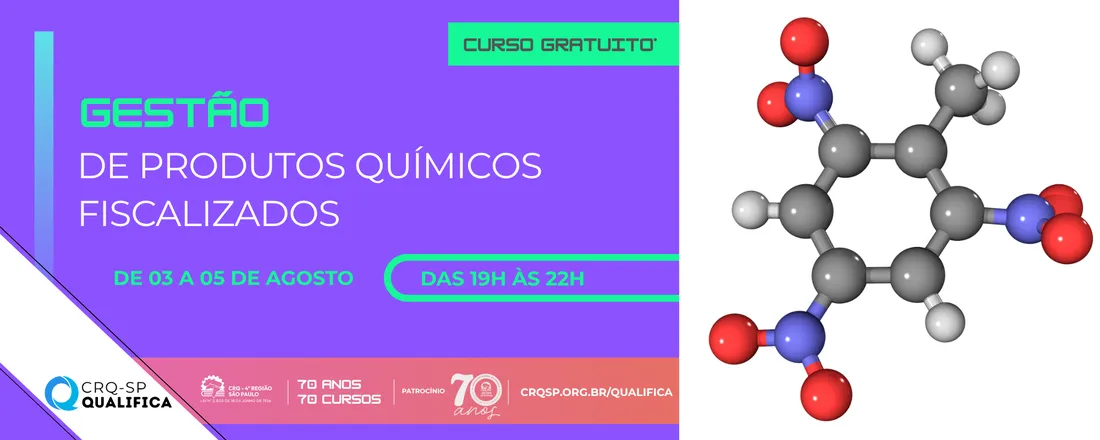 Curso Gestão de Produtos Químicos Fiscalizados