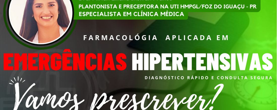 FARMACOLÓGIA APLICADO EM HIPERTENSÃO  ARTERIAL SISTÊMICA / HAS