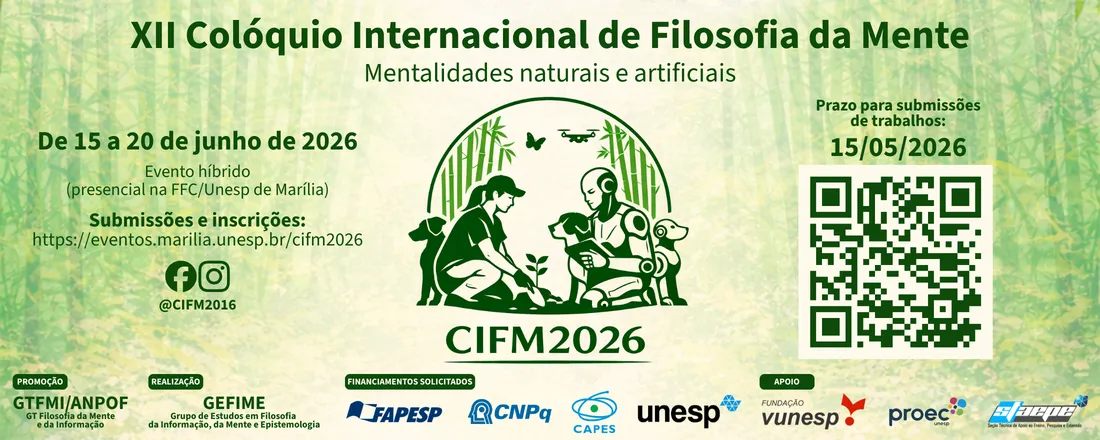 XII Colóquio Internacional de Filosofia da Mente (CIFM26) International Colloquium on Philosophy of Mind