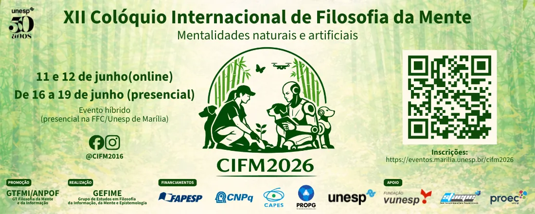 XII Colóquio Internacional de Filosofia da Mente (CIFM26) International Colloquium on Philosophy of Mind