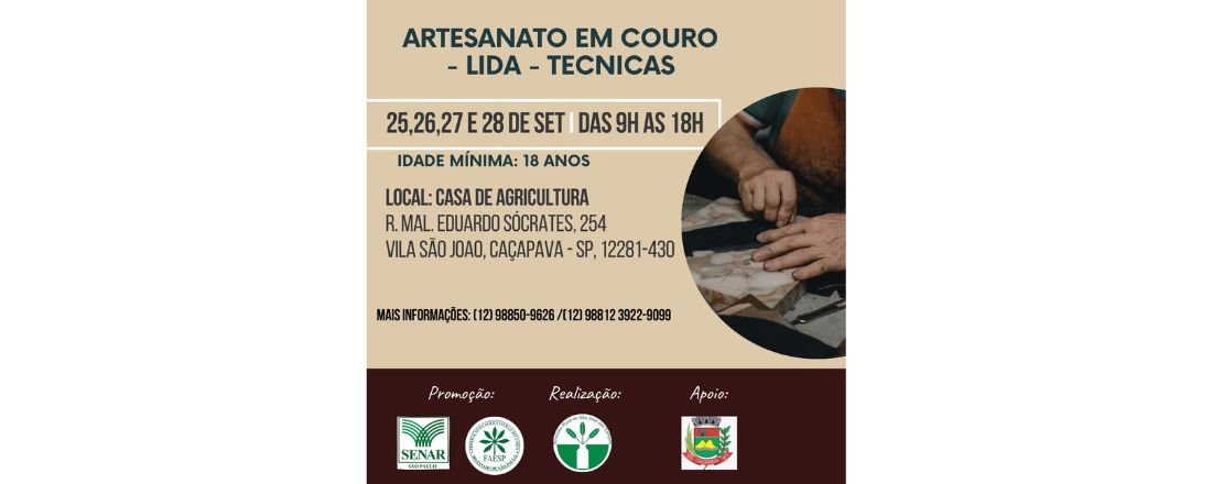 ARTESANATO EM COURO - LIDA - TECNICAS