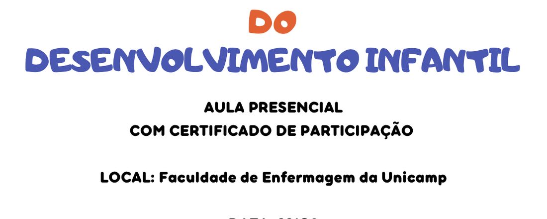 Promoção e vigilância do desenvolvimento infantil