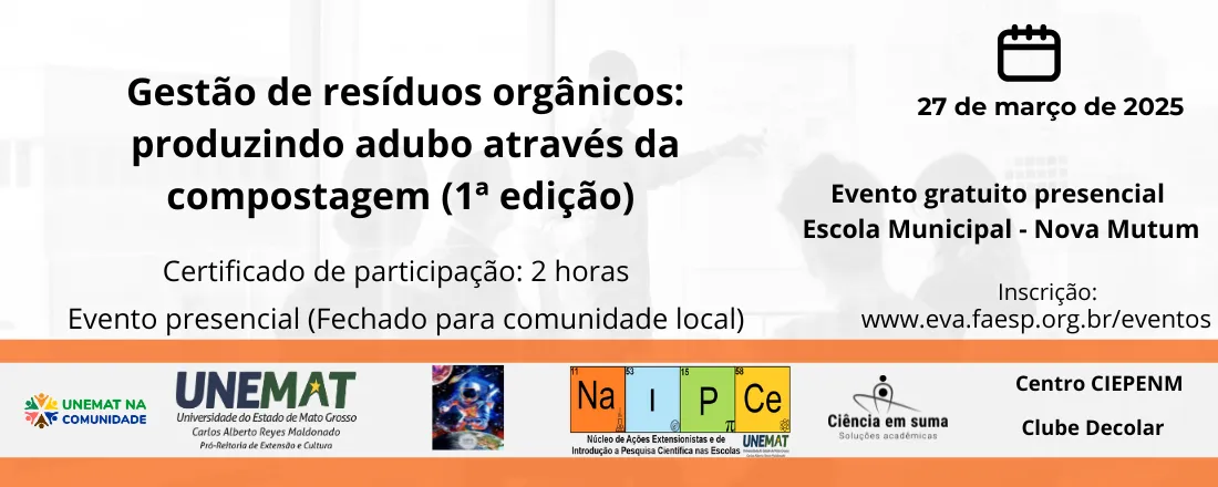 Gestão de resíduos orgânicos: produzindo adubo através da compostagem (1ª edição)