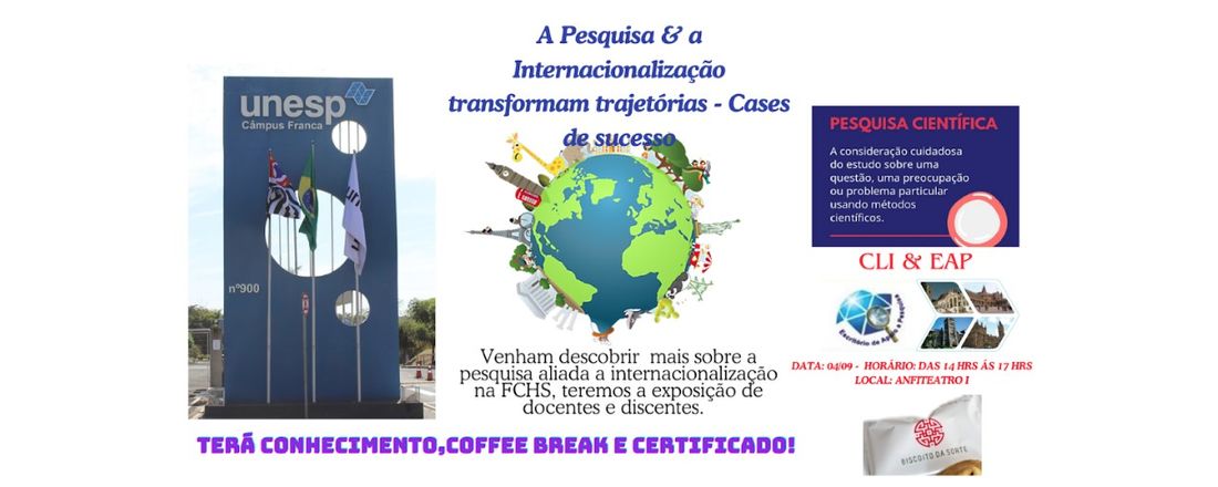 A Pesquisa & a Internacionalização transformam trajetórias - Cases de sucesso