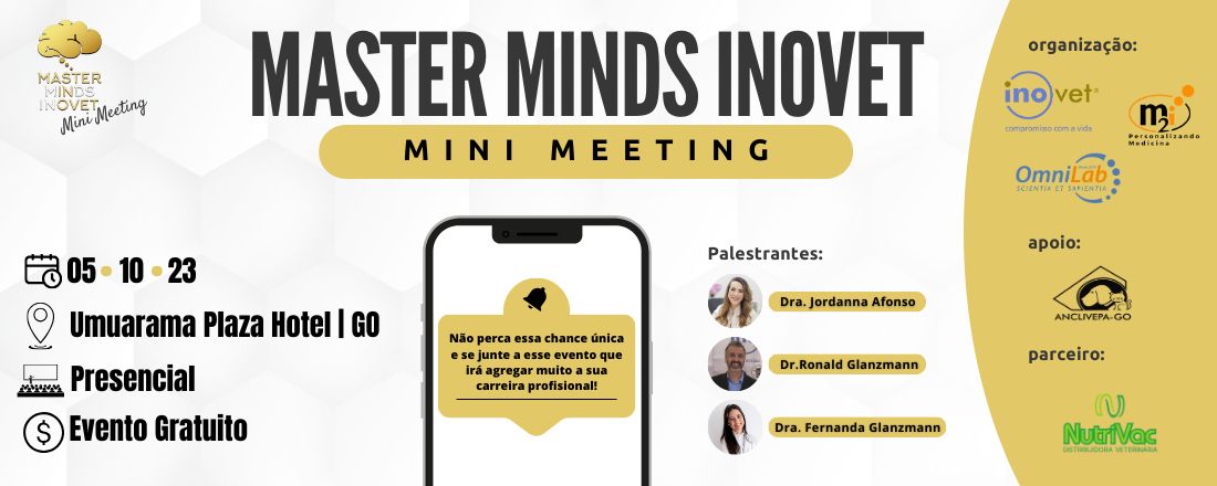 Master Minds Inovet - Mini Meeting - Goiânia