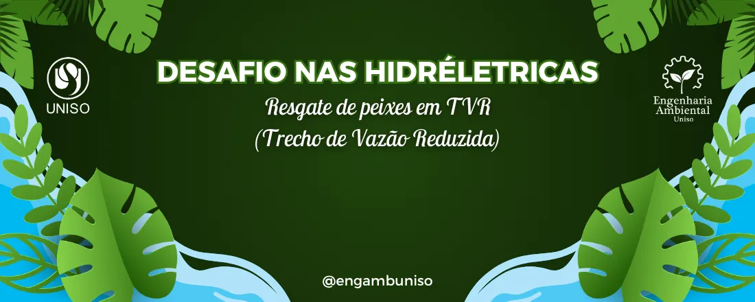 Desafio nas hidréletricas: Resgate de peixes em TVR (Trecho de Vazão Reduzida)