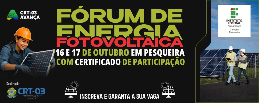 Fórum de Energia Fotovoltaica – IF Pesqueira