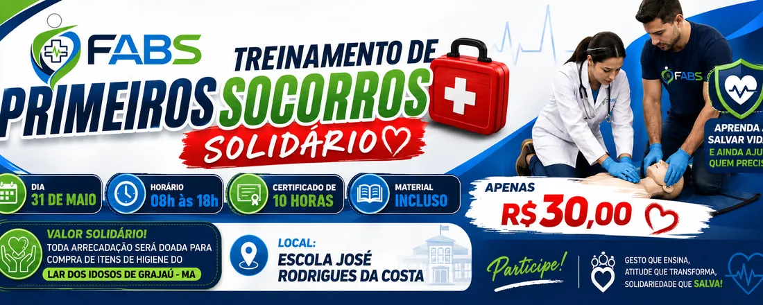 TREINAMENTO DE PRIMEIROS SOCORROS SOLIDÁRIO
