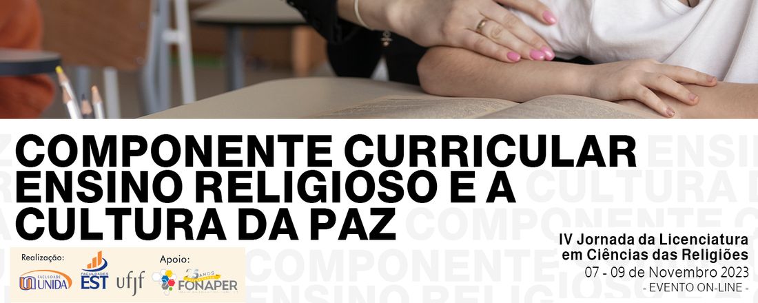 IV JORNADA DA LICENCIATURA EM CIÊNCIAS DAS RELIGIÕES