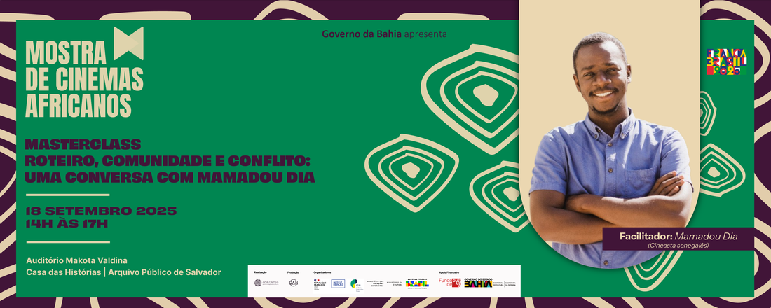 Mostra de Cinemas Africanos - Masterclass com Mamadou Dia (Senegal)