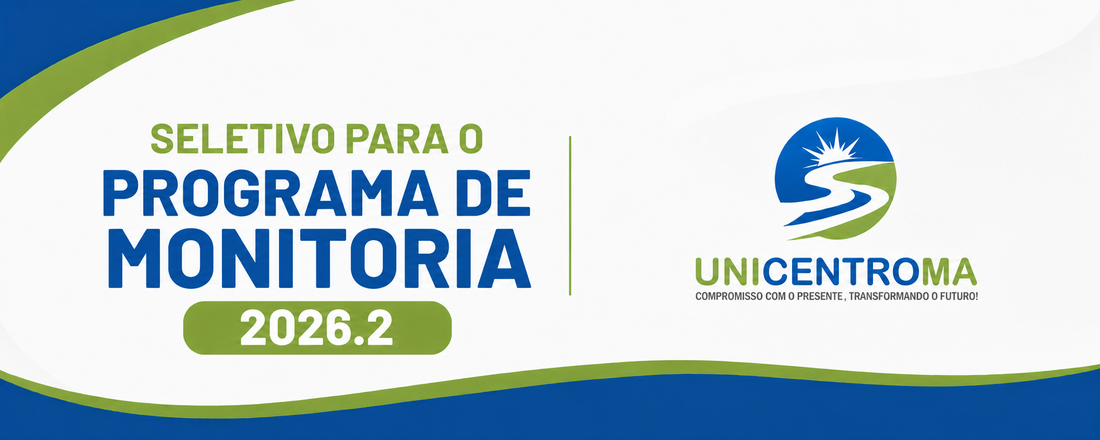 Programa de Monitoria 2026. 2