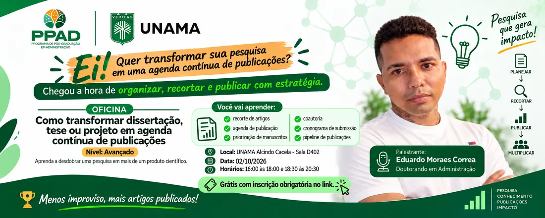 Como transformar dissertação, tese ou projeto em agenda contínua de publicações