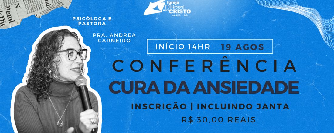 Conferência: Cura da ansiedade