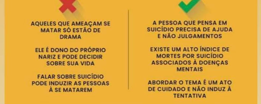 Prevenção ao Suicídio e Valorização da Vida