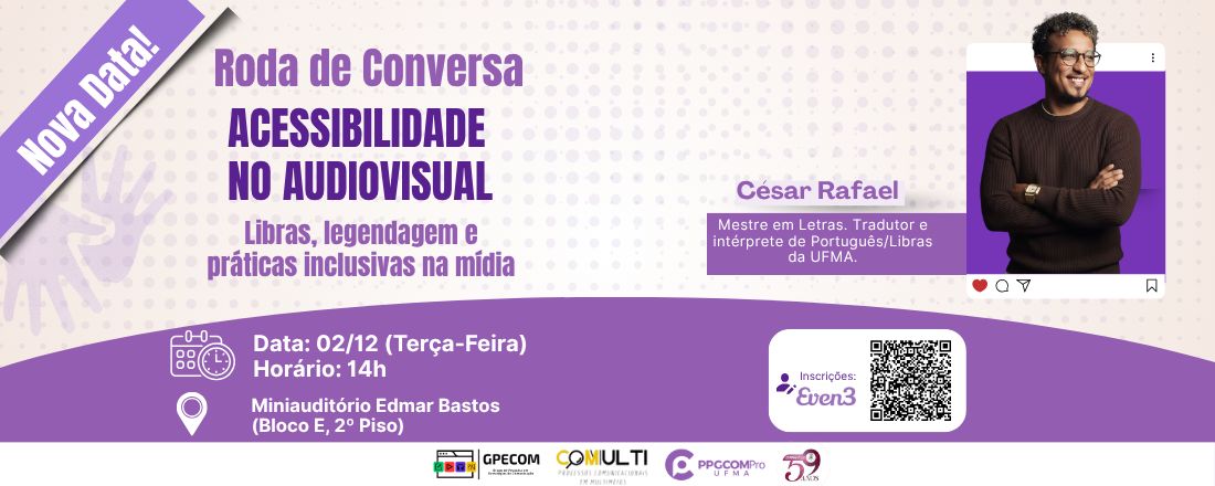 Roda de Conversa – Acessibilidade no Audiovisual: Libras, legendagem e práticas inclusivas na mídia