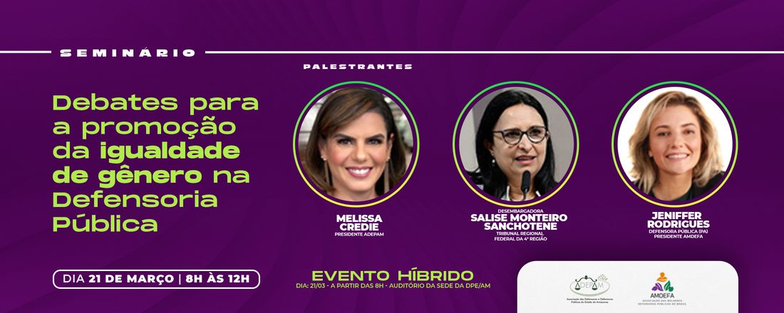 Seminário sobre Igualdade de Gênero na Defensoria Pública