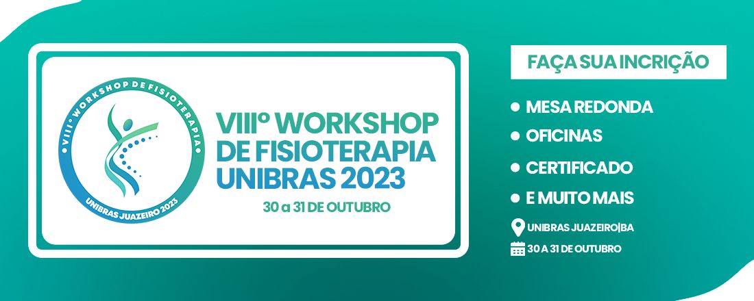 WORKSHOP FISIOTERAPIA UNIBRAS JUAZEIRO