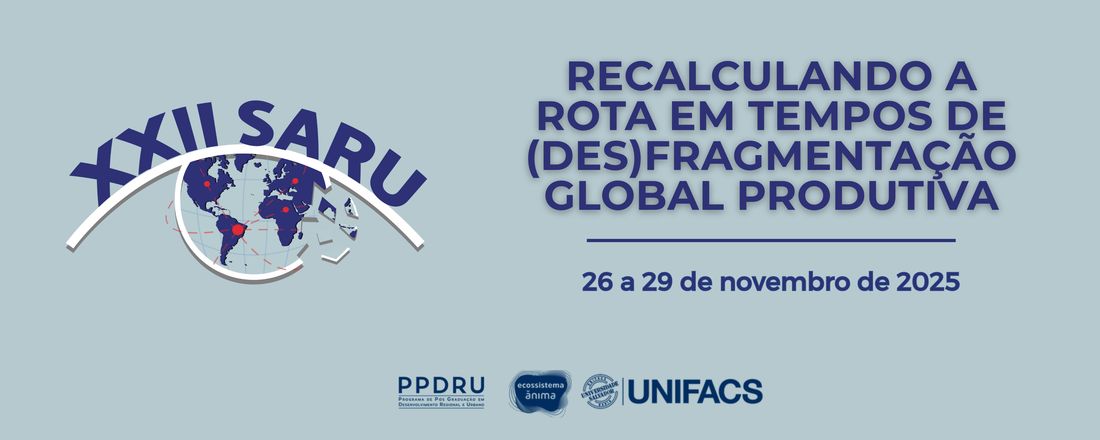 XXII SARU - Semana de Análise Regional e Urbana