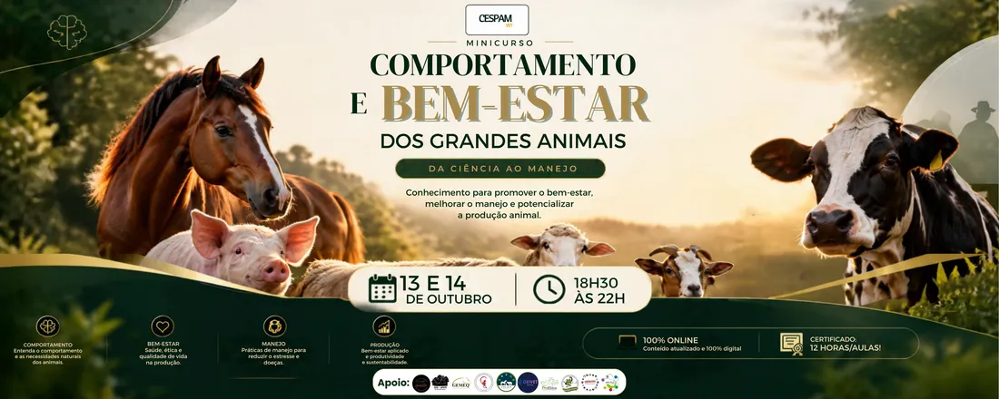 Minicurso em Comportamento e Bem-Estar dos Grandes Animais