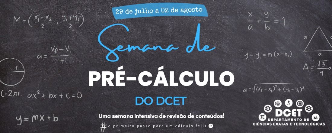 SEMANA DE PRÉ-CÁLCULO DO DCET