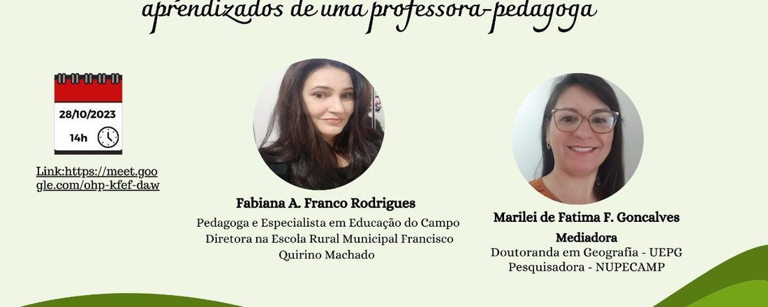 Seminário Temático: A prática pedagógica em escola/turma multisseriada: aprendizados de uma professora -pedagoga