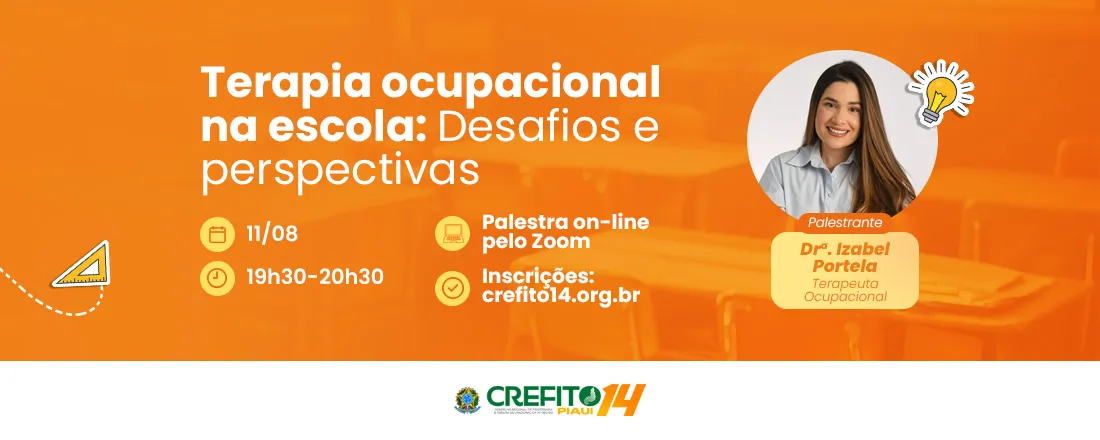 Palestra on-line "Terapia ocupacional na escola: Desafios e perspectivas"