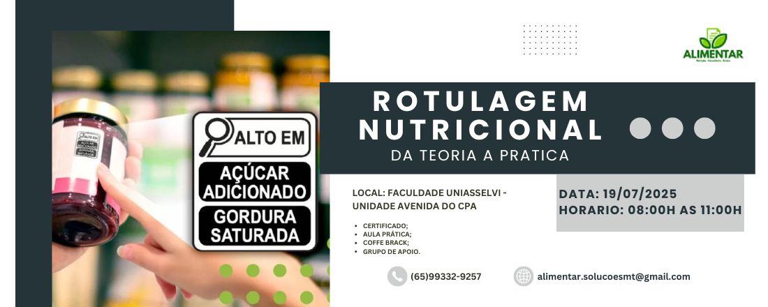 Rotulagem Nutricional - da teoria a prática
