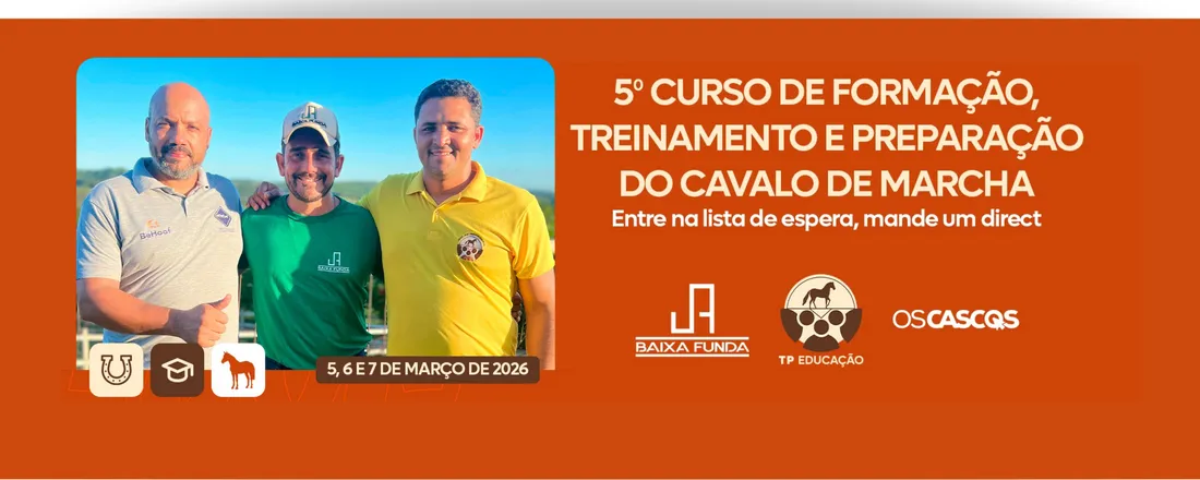 5° Curso de Formação, Treinamento e Preparação do Cavalo de Marcha