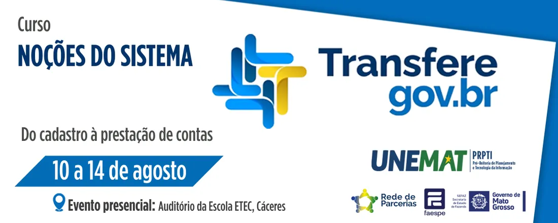 Noções do Sistema Transferegov. br: do Cadastro à Prestação de Contas