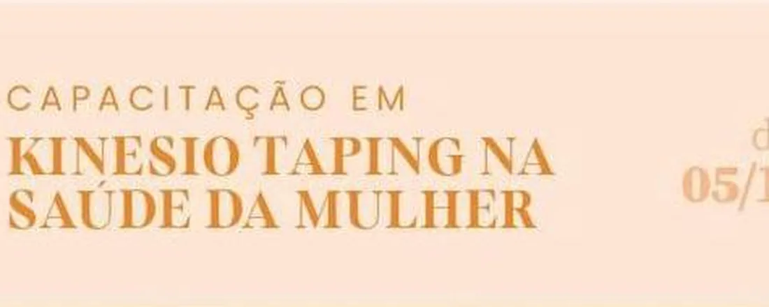 KINESIO TAPPING NA SAÚDE DA MULHER