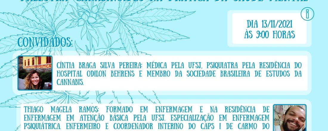 Palestra: Canabinoides na prática da Saúde Mental