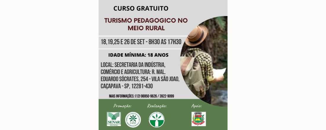 TURISMO PEDAGÓGICO NO MEIO RURAL