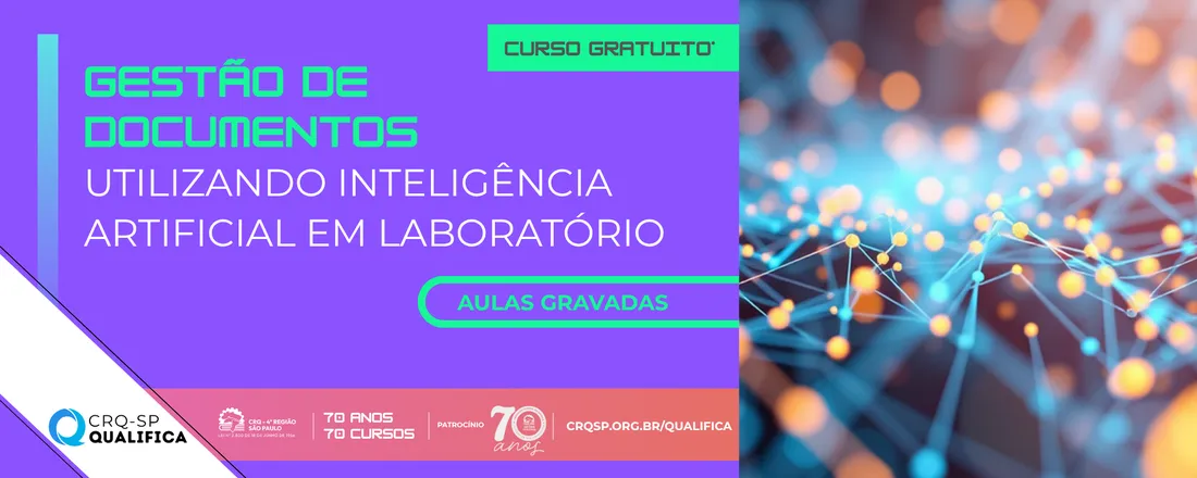 Curso Gestão de Documentos Utilizando Inteligência Artificial em Laboratórios