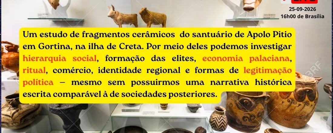 "Vasos cerâmicos cretenses: Investigando hierarquia social, formação das elites, economia palaciana, ritual, comércio, identidade regional e formas de legitimação política"