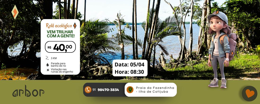 5º ROLÊ ECOLÓGICO - ILHA DE COTIJUBA (DIA DO ENGENHEIRO AMBIENTAL)