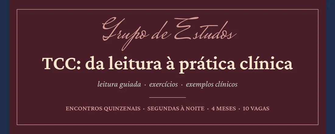 Grupo de estudos em TCC - Luiza Sales