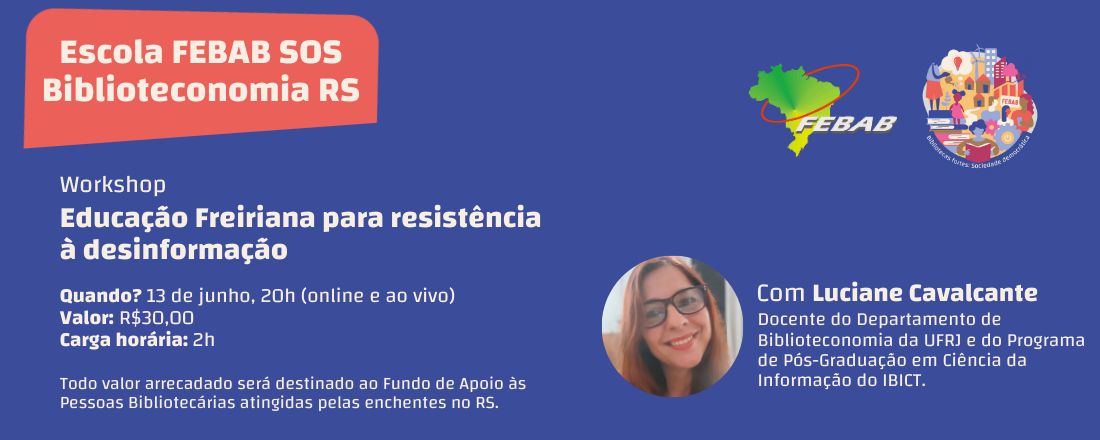 Workshop "Educação Freiriana para resistência à desinformação"