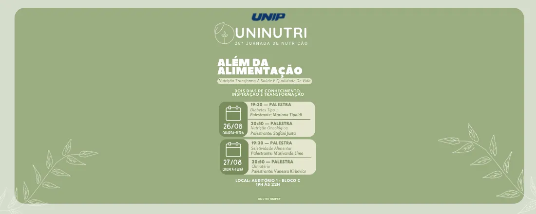 28° Jornada De Nutrição - UNINUTRI