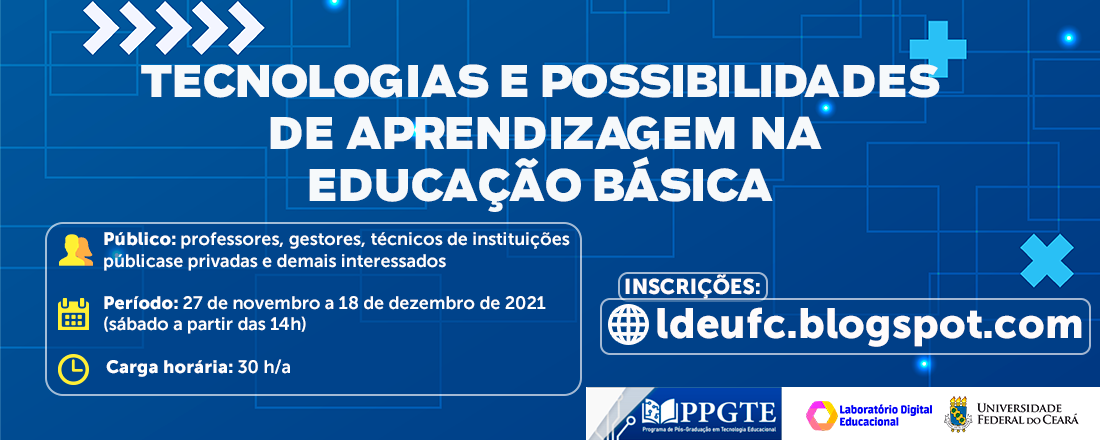 Curso "Tecnologias e possibilidades de aprendizagem na educação básica"