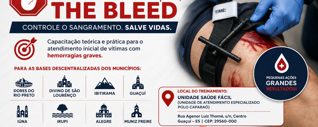 ATUALIZAÇÃO: STOP THE BLEED (REGIÃO CAPARAÓ)