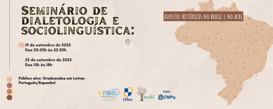 Seminário de dialetologia e sociolinguística: aspectos históricos no Brasil e no Acre