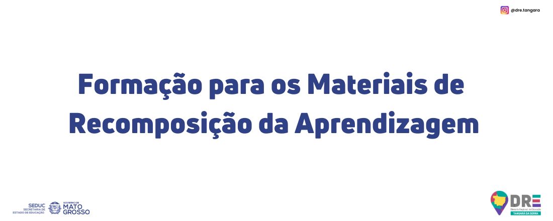 Formação em Recomposição da Aprendizagem: um Giro pela Aprendizagem